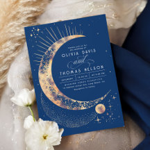 Celestial Mystical Moon Starry Night Boho Wedding