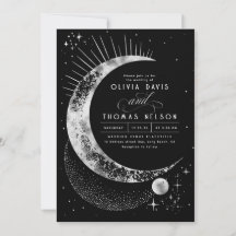 Celestial Mystical Moon Starry Night Boho Wedding