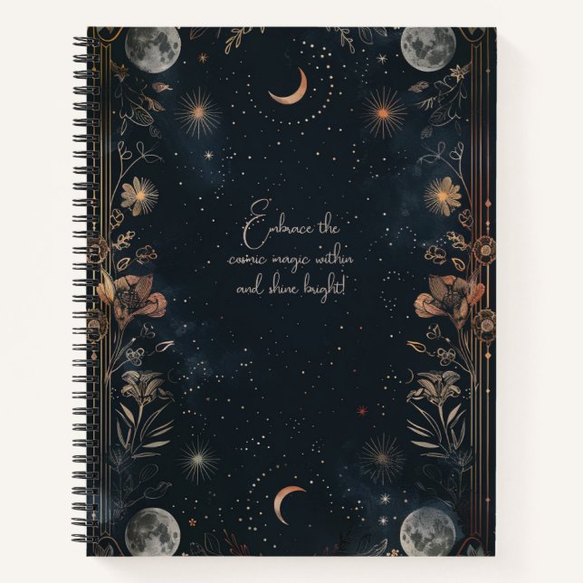 Celestial Mystique Notebook Notizbuch (Vorderseite)