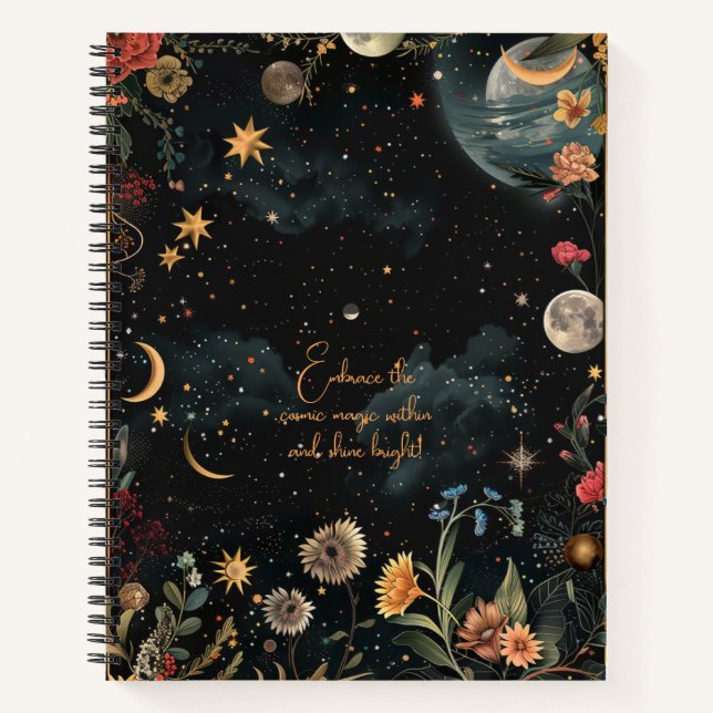 Celestial Mystique Notebook Notizbuch (Vorderseite)
