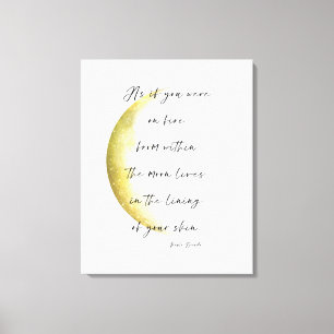 Celestial Neruda Poetry Stretched Canvas Print Leinwanddruck