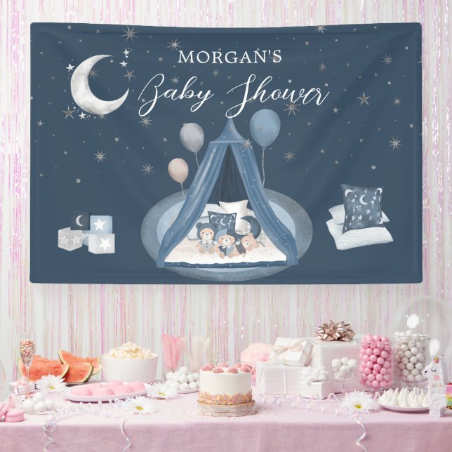 Celestial Niedlich Bear Baby Dusche Banner (Party)