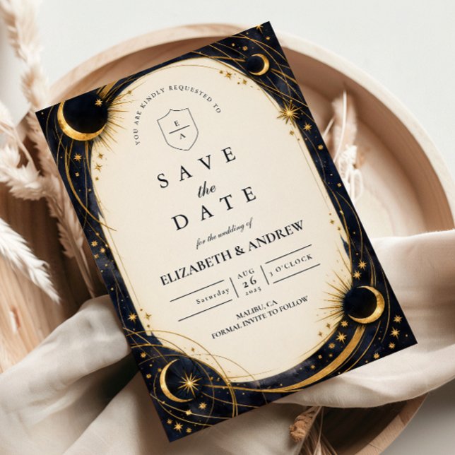 Celestial Night Garden Wedding Save The Date (Von Creator hochgeladen)