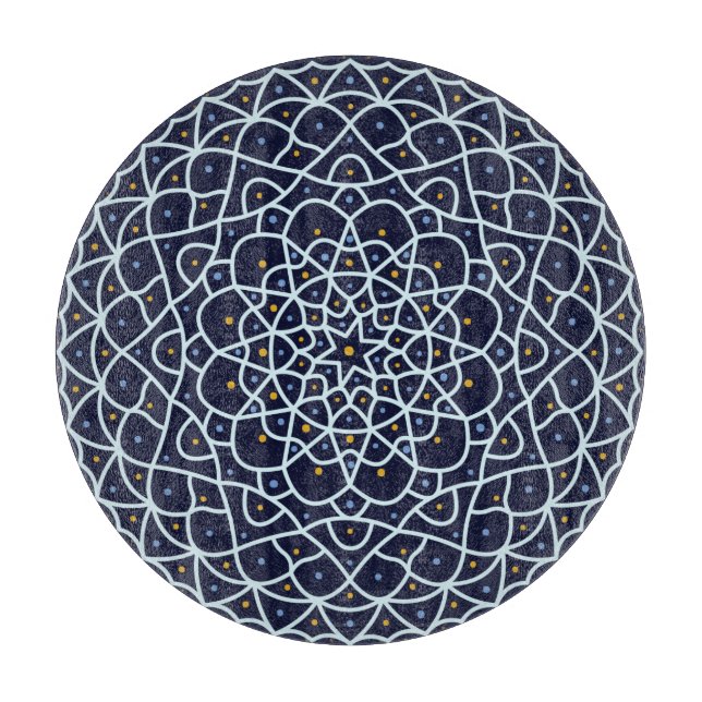 Celestial Night Glass Cutting Board Schneidebrett (Vorderseite)