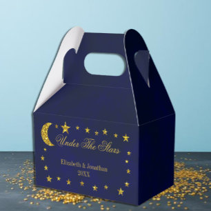Celestial Night Sky Gastgeschenk Hochzeit Boxes Geschenkschachtel