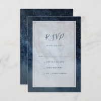 Celestial Night Sky | Mit Frame RSVP Card