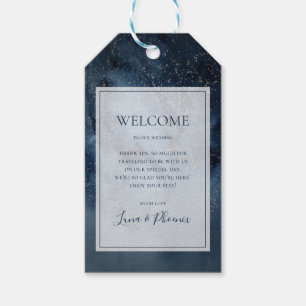 Celestial Night Sky mit Frame Wedding Gift Tags Geschenkanhänger