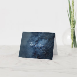 Celestial Night Sky | Silver Danky Card Dankeskarte