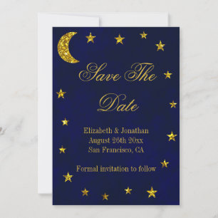 Celestial Night Sky Wedding Save The Date