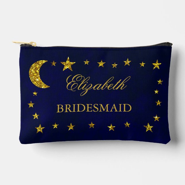 Celestial Night Sky Wedding Zubehörtasche (Vorderseite)