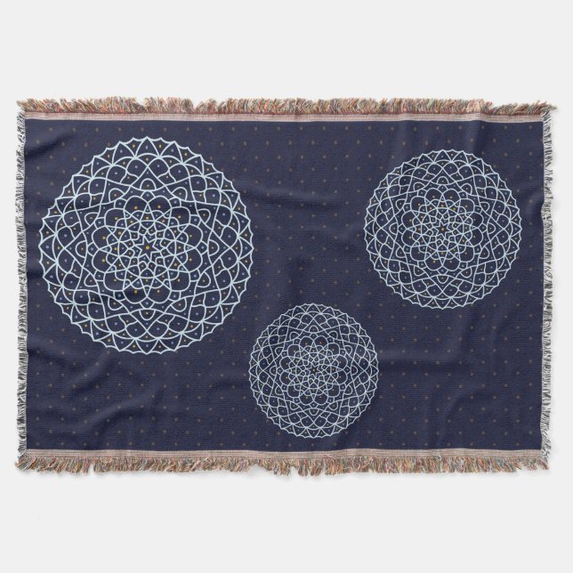 Celestial Night Throw Blanket Decke (Vorderseite)