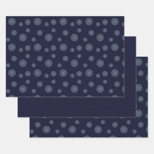 Celestial Night Wrapping Paper Set Geschenkpapier Set