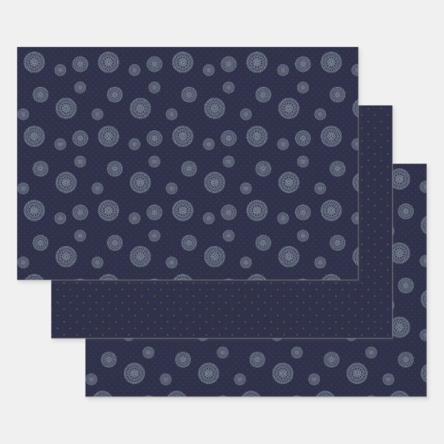 Celestial Night Wrapping Paper Set Geschenkpapier Set (Set)