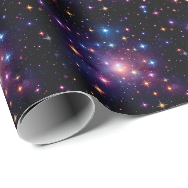 Celestial Noir Geschenkpapier (Rolleneckpunkt)