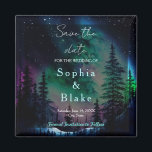 Celestial Northern Lights Wedding Save the Date Magnet<br><div class="desc">🌌 Mit unserem faszinierenden Magneten "Save the Date Magnet" stellen wir Ihnen unsere herrlichen Nordlichter vor 🌠 Sie Ihre Lieben in das mystische Reich der Nordlichter. Dieser exquisite Magnet verkörpert den atemberaubenden Reiz einer Sternennacht, die mit dem himmlischen Spektakel der Aurora Borealis geschmückt ist - ein Zeugnis der faszinierenden Schönheit...</div>