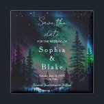 Celestial Northern Lights Wedding Save the Date Magnet<br><div class="desc">🌌 Mit unserem faszinierenden Magneten "Save the Date Magnet" stellen wir Ihnen unsere herrlichen Nordlichter vor 🌠 Sie Ihre Lieben in das mystische Reich der Nordlichter. Dieser exquisite Magnet verkörpert den atemberaubenden Reiz einer Sternennacht, die mit dem himmlischen Spektakel der Aurora Borealis geschmückt ist - ein Zeugnis der faszinierenden Schönheit...</div>
