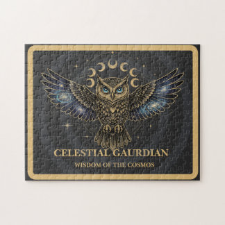 Celestial Owl Cosmic Guardian Puzzle