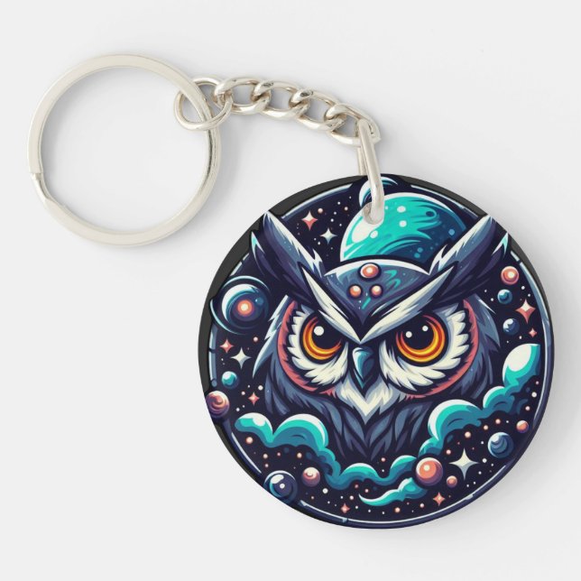 Celestial Owl Schlüsselanhänger (Vorderseite)