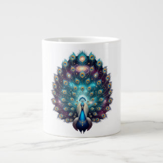 Celestial Peacock Cosmic Art Coffee Tasse