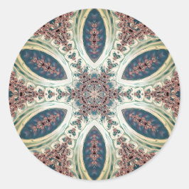 Celestial Petals of Infinity Runder Aufkleber