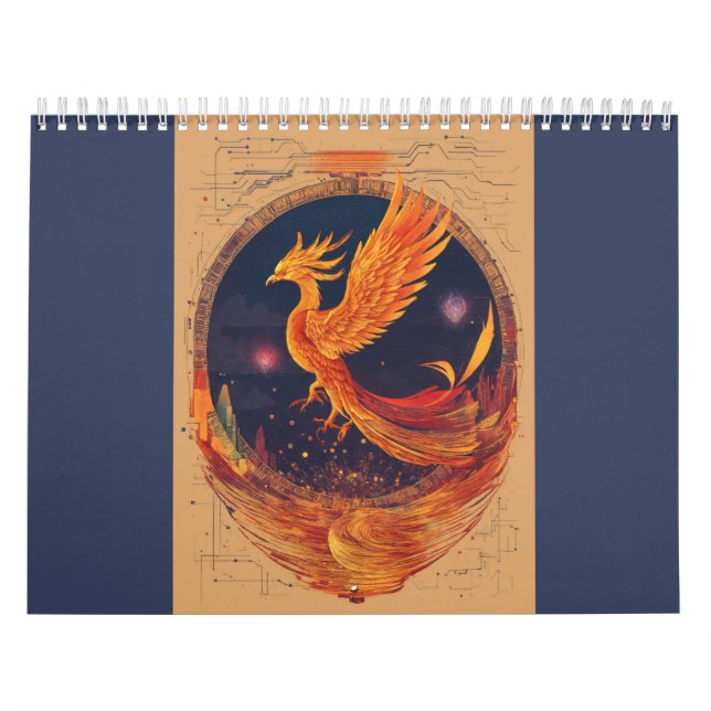 "Celestial Phoenix Tattoo Design Kalender (Titelbild)