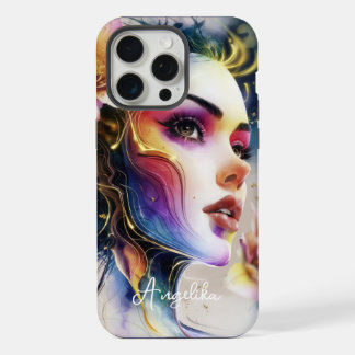 Celestial Phone Cover gemalt Frauen Fantasie Lover iPhone 15 Pro Max Hülle