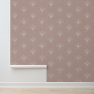 Celestial Plaster Pink Peach Elegante Lotus Tapete