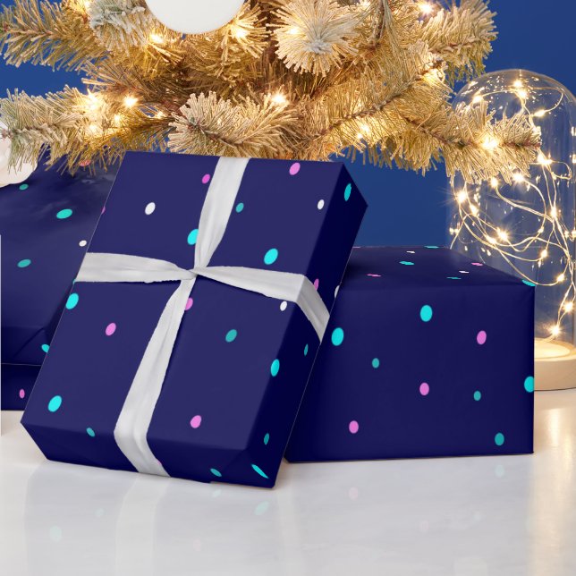 Celestial Polka Dots Geschenkpapier (Feiertage)