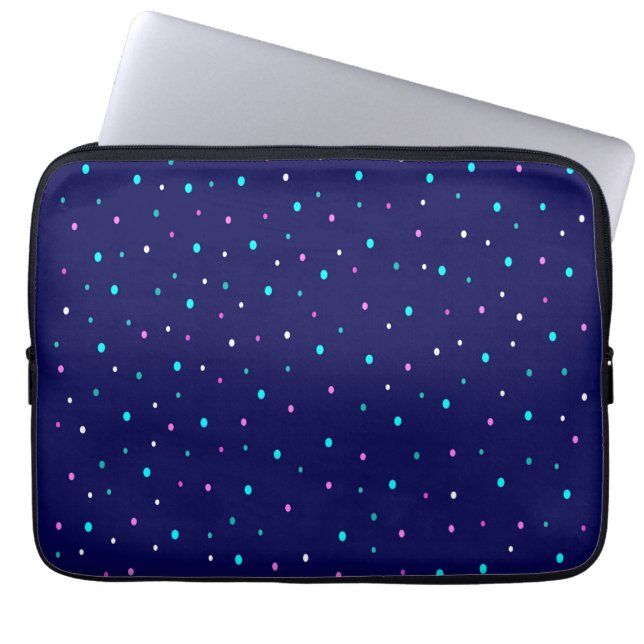 Celestial Polka Dots Laptopschutzhülle (Vorderseite)