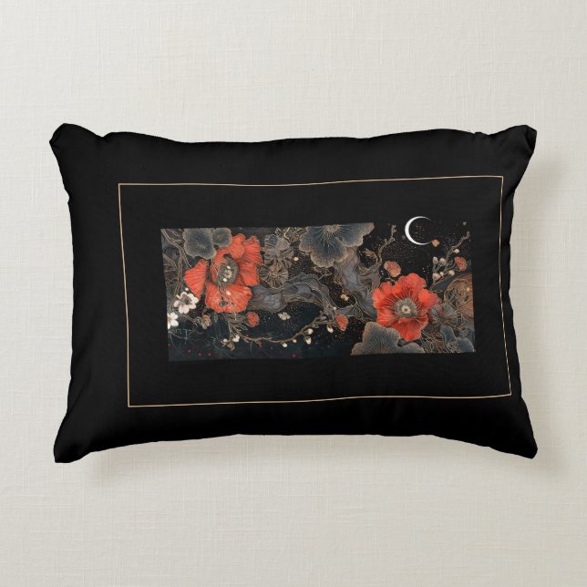 Celestial Poppies Dekokissen (Vorderseite)