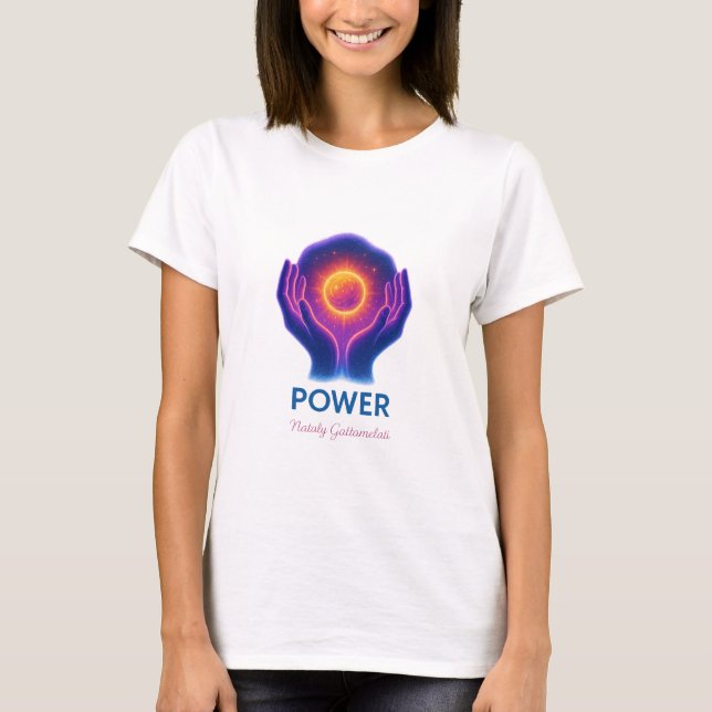 Celestial Power — Cosmic Energy Design T-Shirt (Vorderseite)