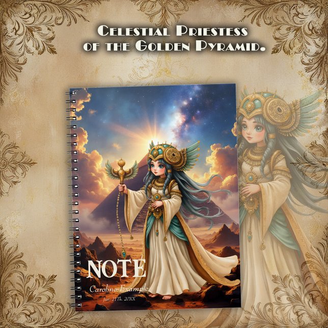 Celestial Priestess of the Golden Pyramid Notizblock (Von Creator hochgeladen)