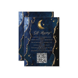 Celestial Quinceanera QR Gift Enclosure Card Begleitkarte