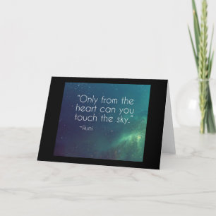 Celestial Rumi Zitat Karte