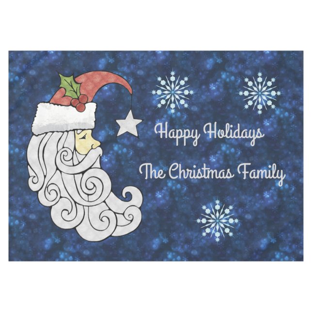 Celestial Santa Tischdecke (Vorderseite (Horizontal))