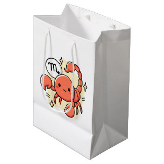 Celestial Scorpio Zodiac Chibi Line Art Gift Mittlere Geschenktüte