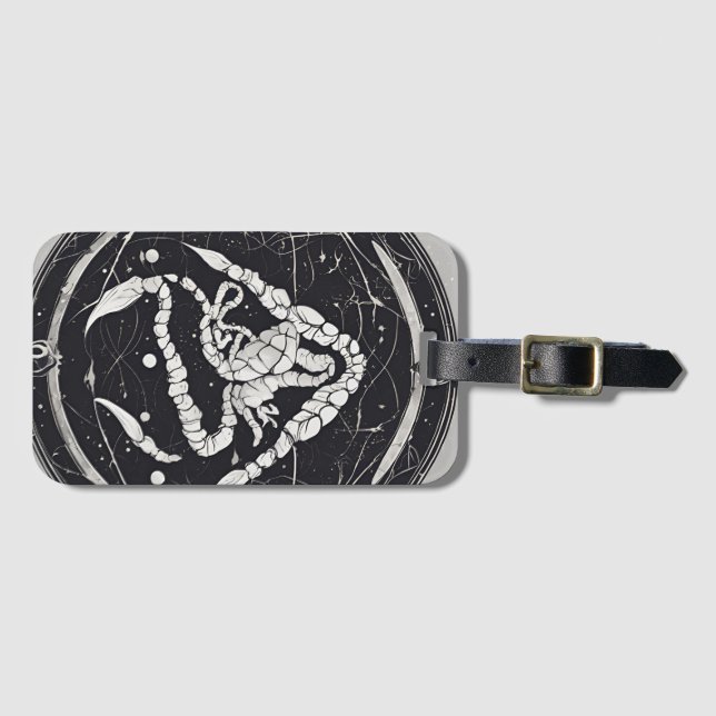 Celestial Scorpio Zodiac Sign Gepäckanhänger (Vorderseite (Horizontal))