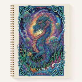 Celestial Sea Dragon Aquatic Zen tangle Journal Notizbuch