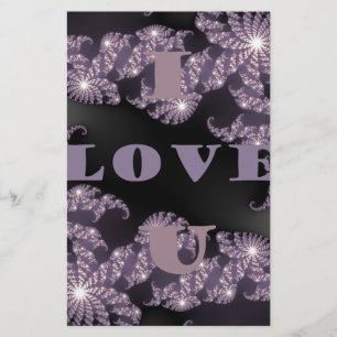 Celestial Sentiments I Liebe You Galactic Gruß Briefpapier