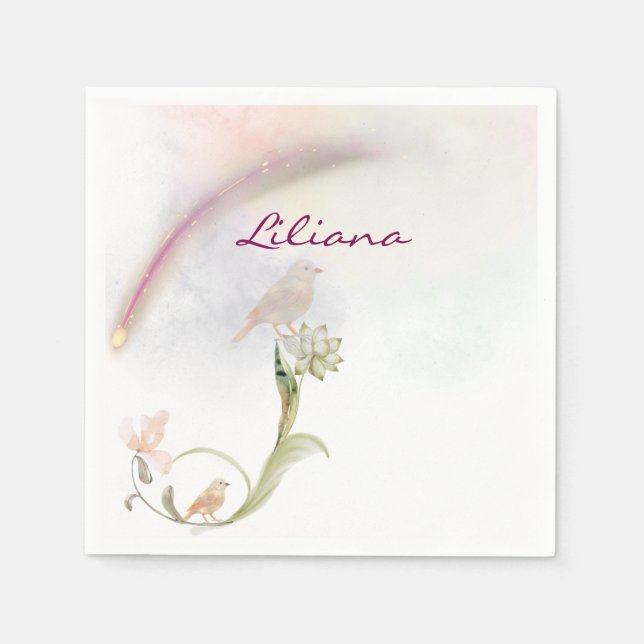 Celestial Shooting Star Papier Servietten (Vorderseite)