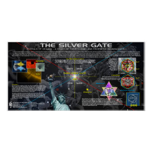 Celestial Silver Gate Poster