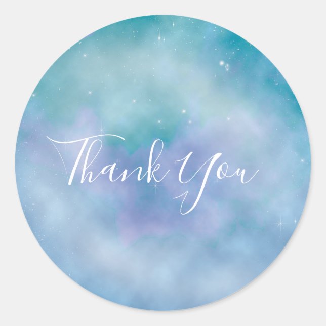 Celestial Sky Galaxy Baby Shower Fevor Stickers (Vorderseite)