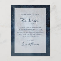 Celestial Sky mit Frame Danke Empfang Card