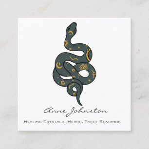 Celestial Snake Square Business Card Quadratische Visitenkarte