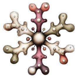 Celestial Snowform Bloom Freistehende Fotoskulptur