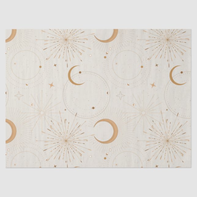 Celestial space light star moon universe fabrics seidenpapier (Vorderseite)