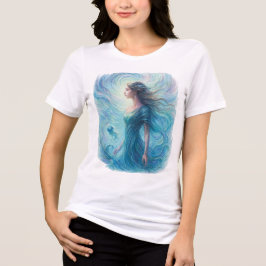 Celestial Spirit in Swirling Cosmos Tri-Blend Shirt