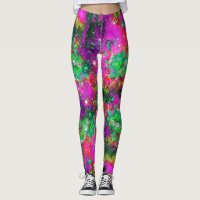 Celestial Star Field Over Print Leggings