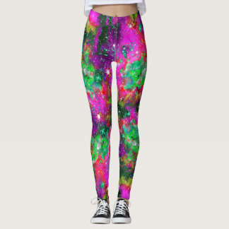 Celestial Star Field Over Print Leggings