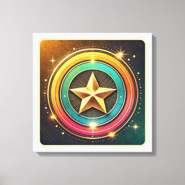 Celestial Star Glow Leinwanddruck (Vorderseite)